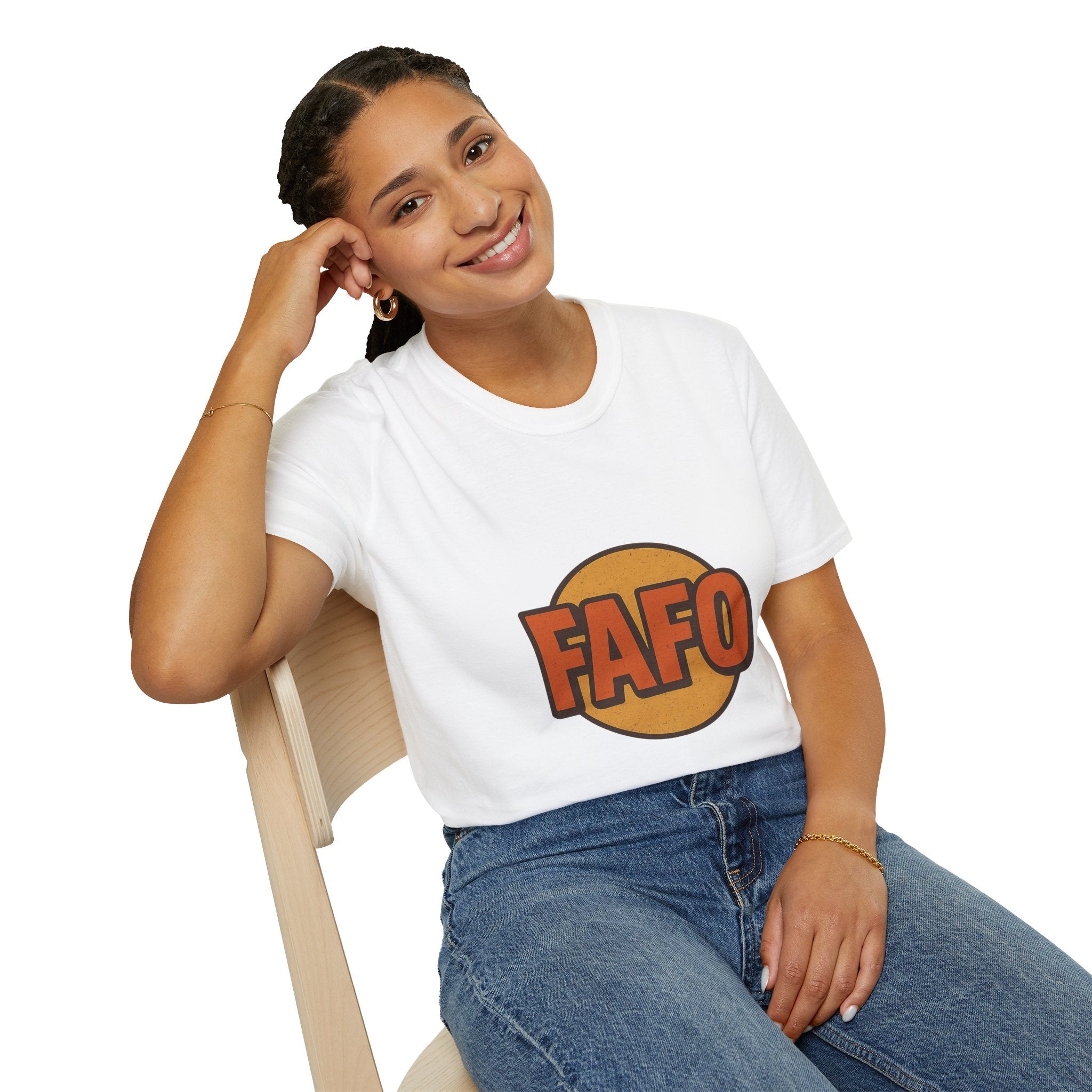 FAFO Graphic Unisex Softstyle T-Shirt, Cool Casual Tee, Gift for Friends, Everyday Wear, Perfect for Parties, Fun Statement Shirt