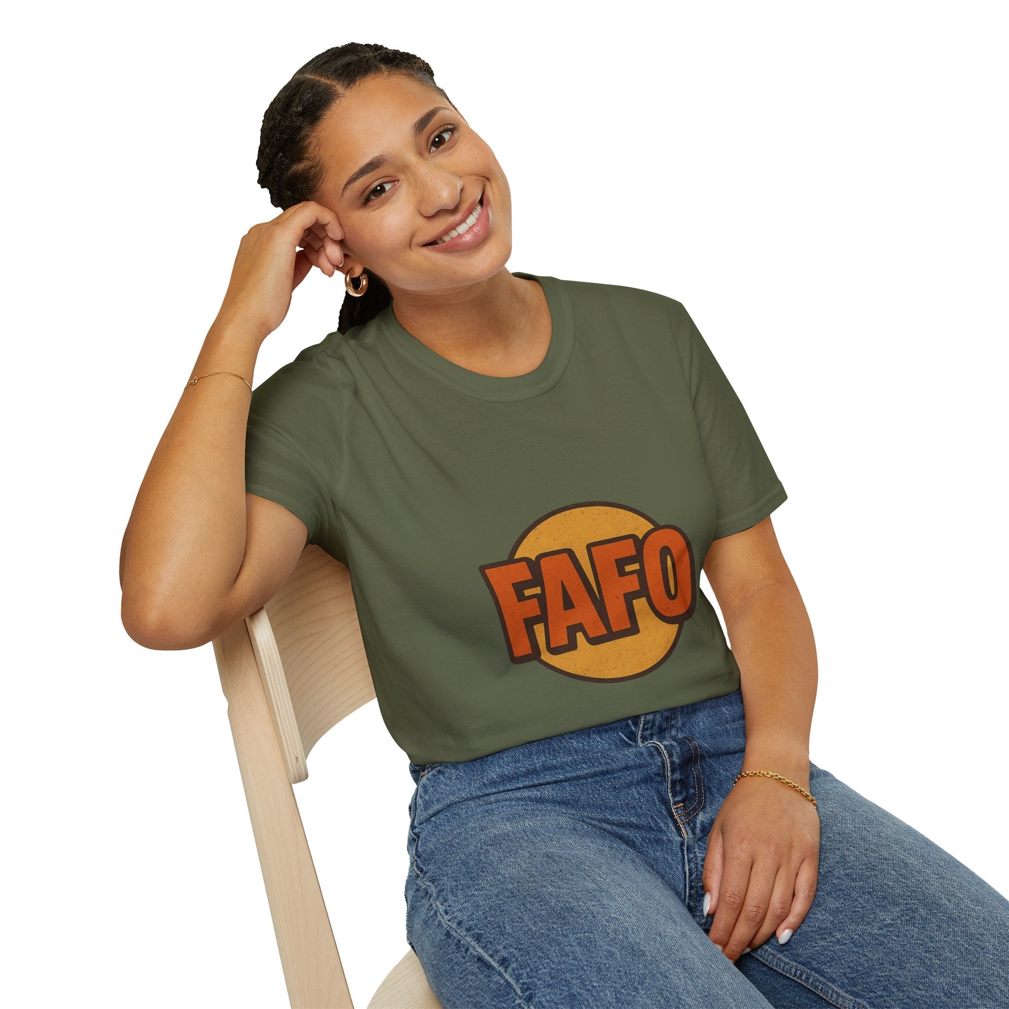 FAFO Graphic Unisex Softstyle T-Shirt, Cool Casual Tee, Gift for Friends, Everyday Wear, Perfect for Parties, Fun Statement Shirt