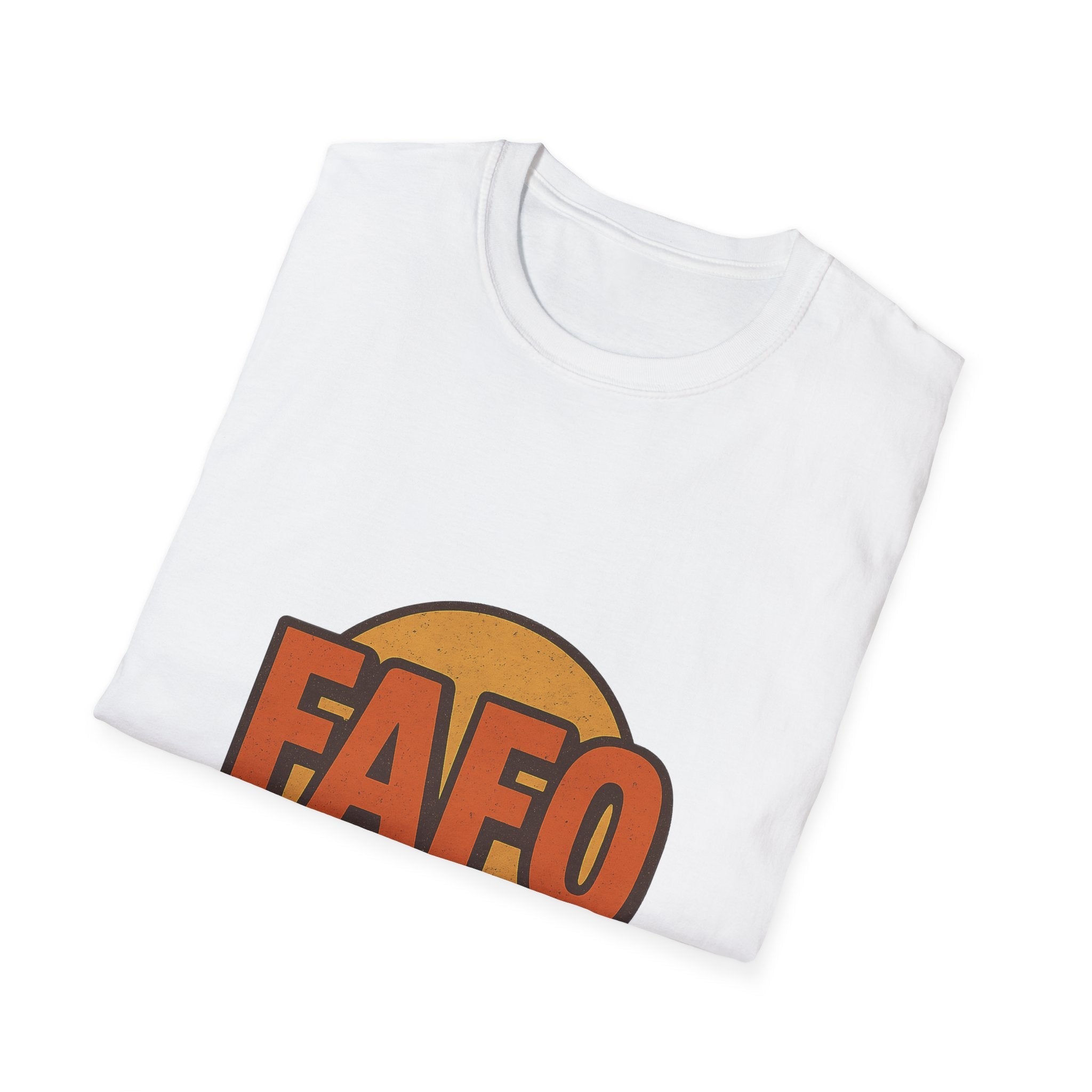 FAFO Graphic Unisex Softstyle T-Shirt, Cool Casual Tee, Gift for Friends, Everyday Wear, Perfect for Parties, Fun Statement Shirt