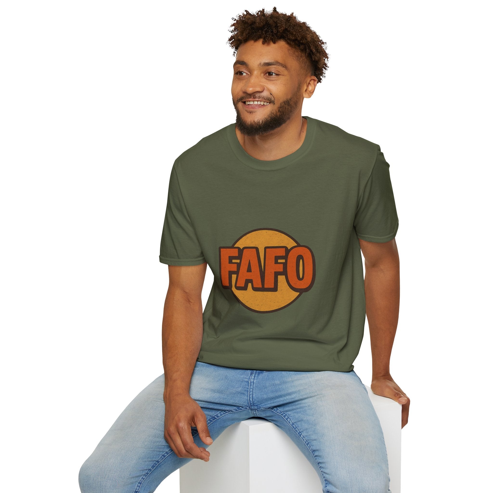 FAFO Graphic Unisex Softstyle T-Shirt, Cool Casual Tee, Gift for Friends, Everyday Wear, Perfect for Parties, Fun Statement Shirt