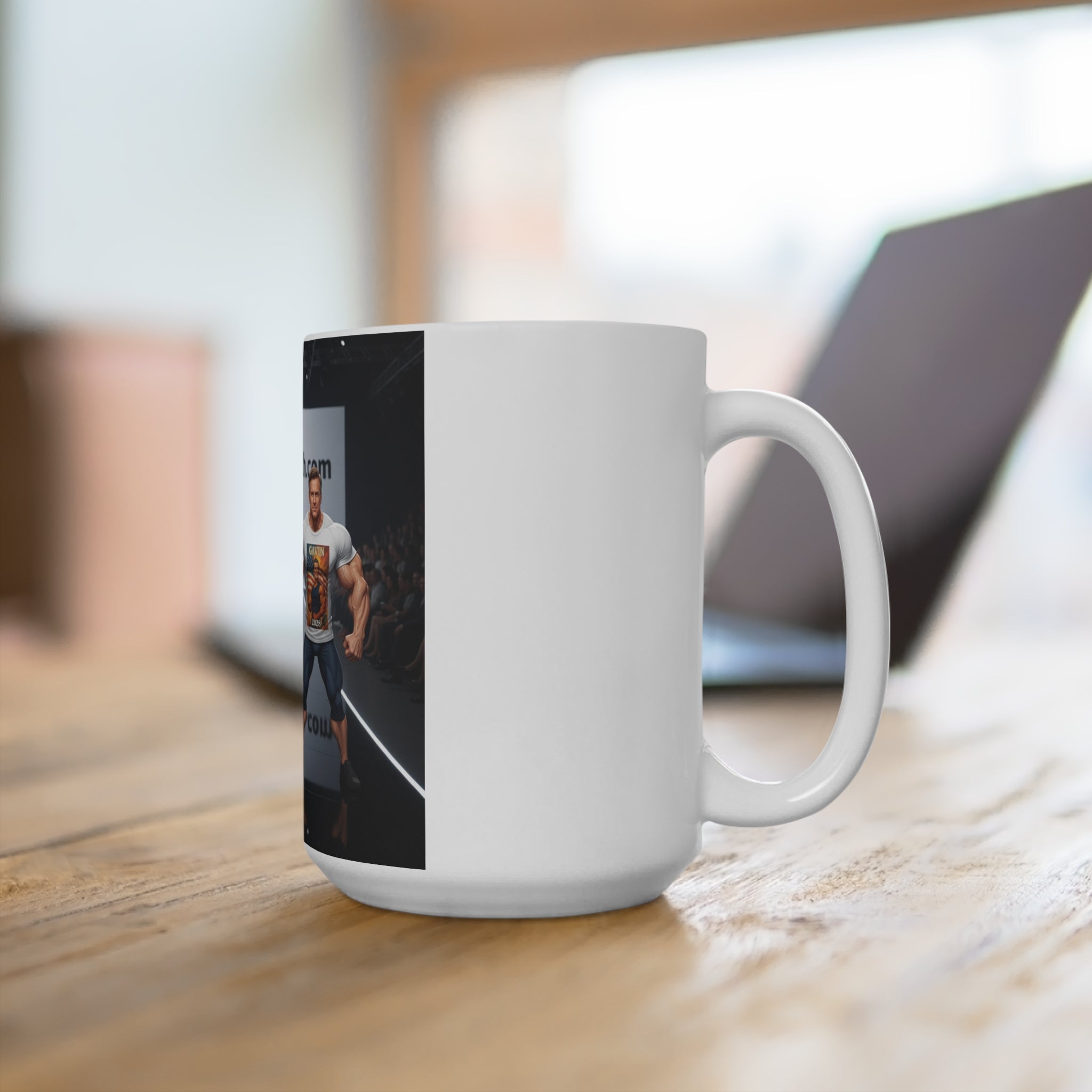 Trump-Gavin Muscle-Themed Mug