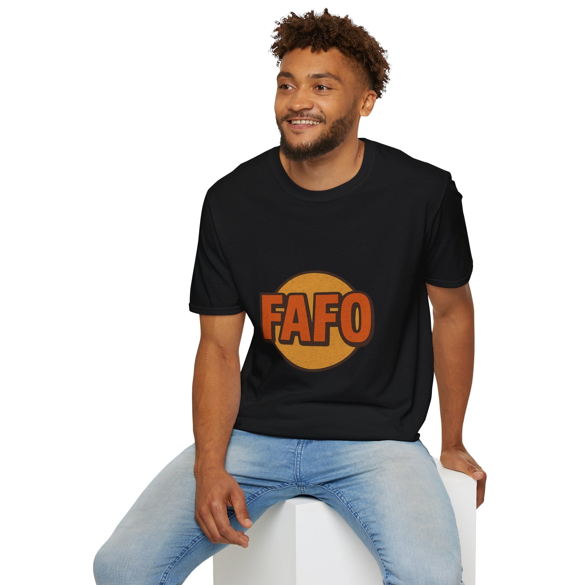 FAFO Graphic Unisex Softstyle T-Shirt, Cool Casual Tee, Gift for Friends, Everyday Wear, Perfect for Parties, Fun Statement Shirt