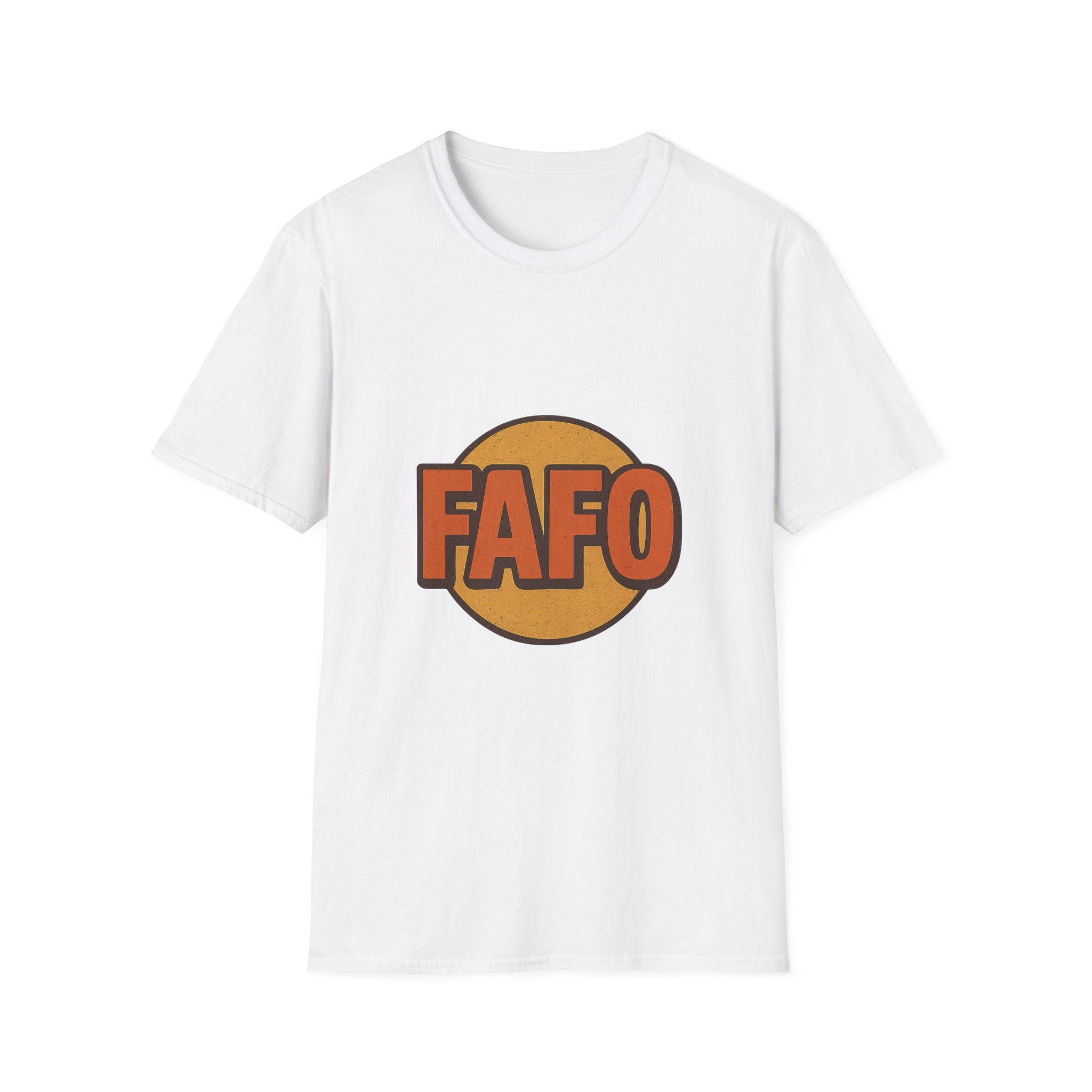 FAFO Graphic Unisex Softstyle T-Shirt, Cool Casual Tee, Gift for Friends, Everyday Wear, Perfect for Parties, Fun Statement Shirt