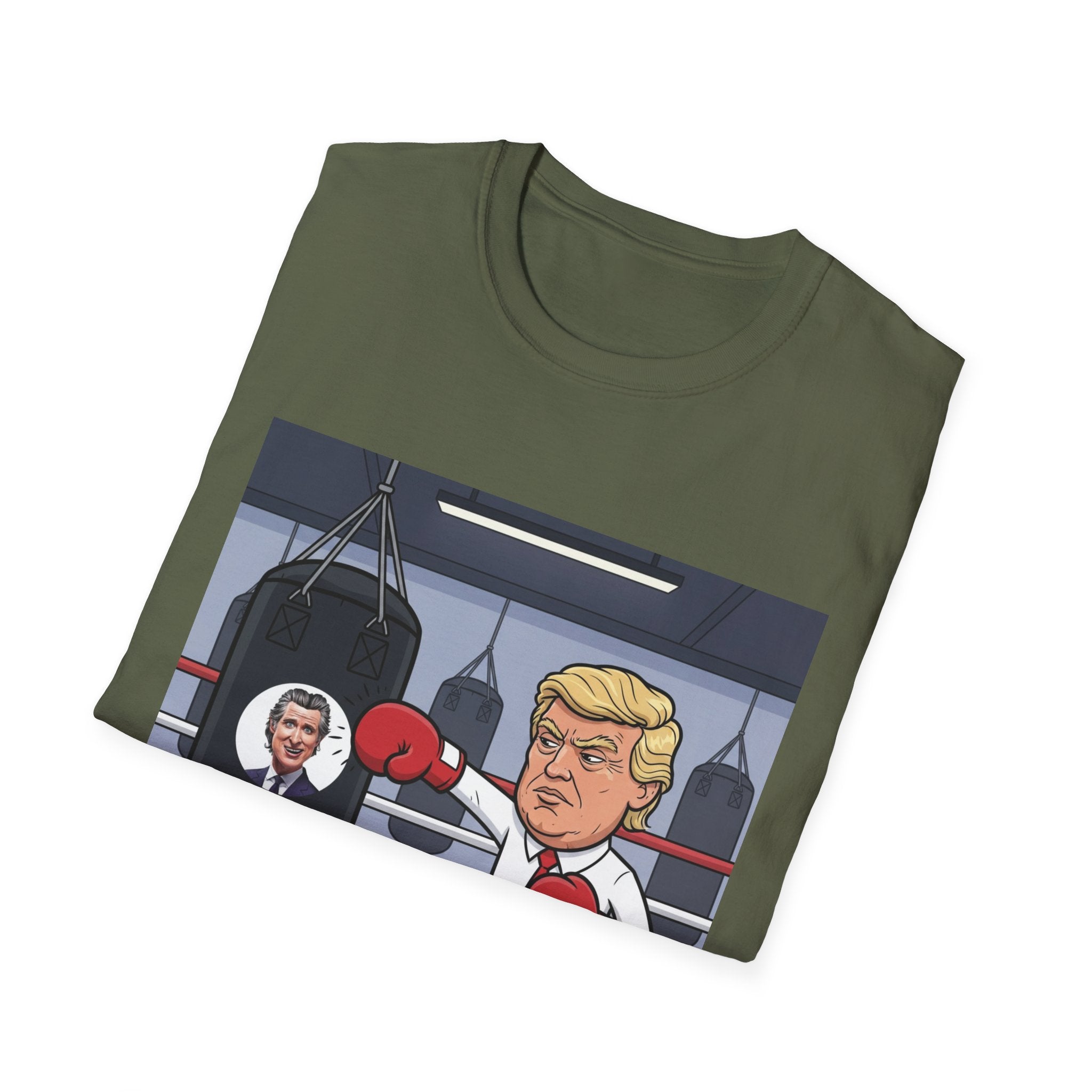 Trump Playful Boxing Themed T-Shirt - Perfect for Sports Lovers, Gifts for Friends, Fitness Apparel, Workout Humor, Fun Party Outfit