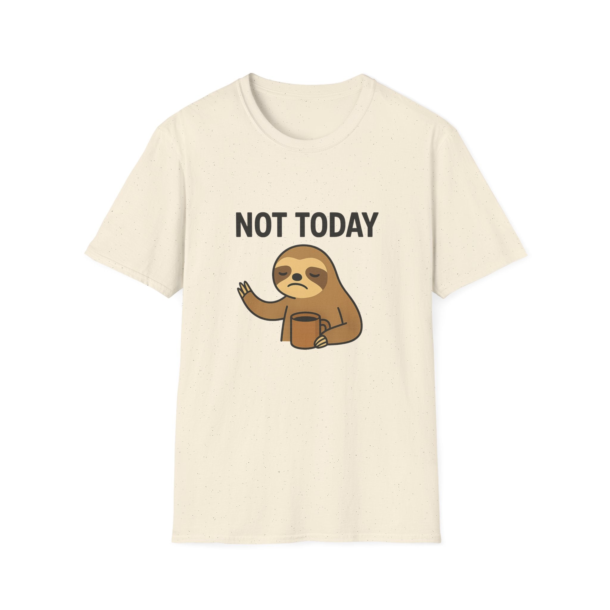 Funny Sloth T-Shirt | Unisex Softstyle Tee | Not Today Shirt | Cute Gift for Sloth Lovers, Casual Wear, Relaxation, Humor