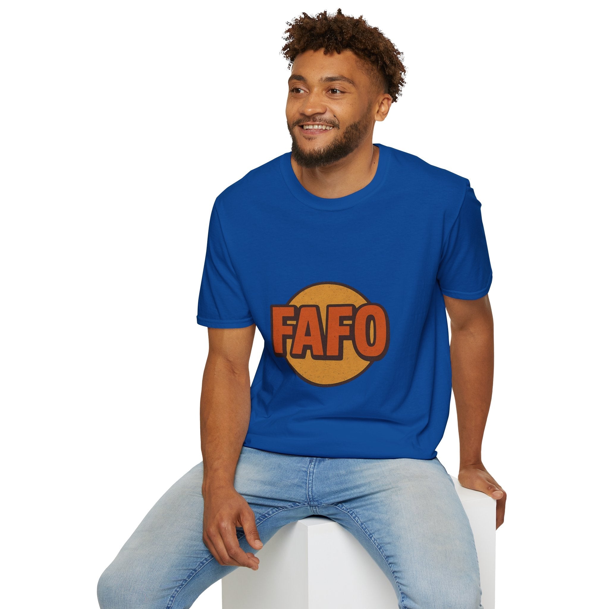FAFO Graphic Unisex Softstyle T-Shirt, Cool Casual Tee, Gift for Friends, Everyday Wear, Perfect for Parties, Fun Statement Shirt