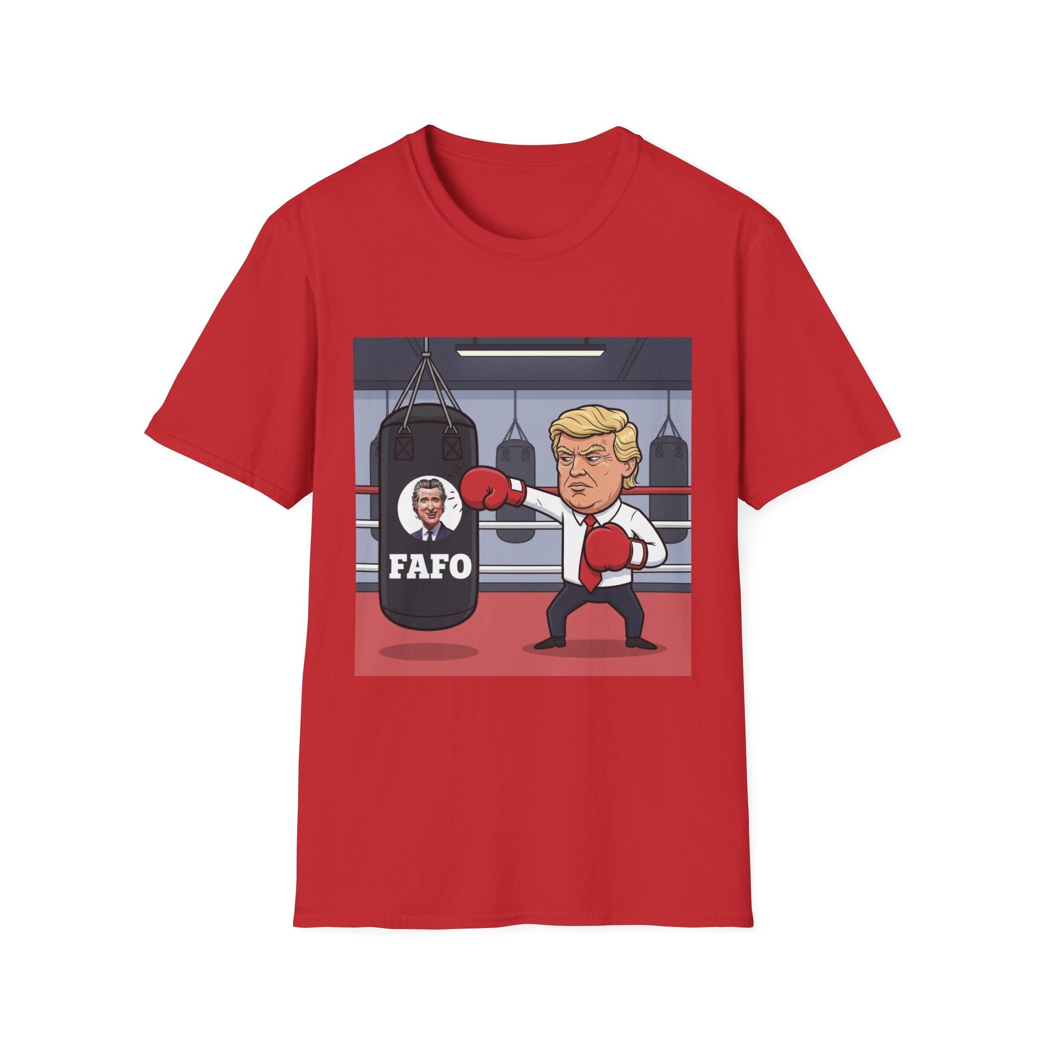 Trump Playful Boxing Themed T-Shirt - Perfect for Sports Lovers, Gifts for Friends, Fitness Apparel, Workout Humor, Fun Party Outfit