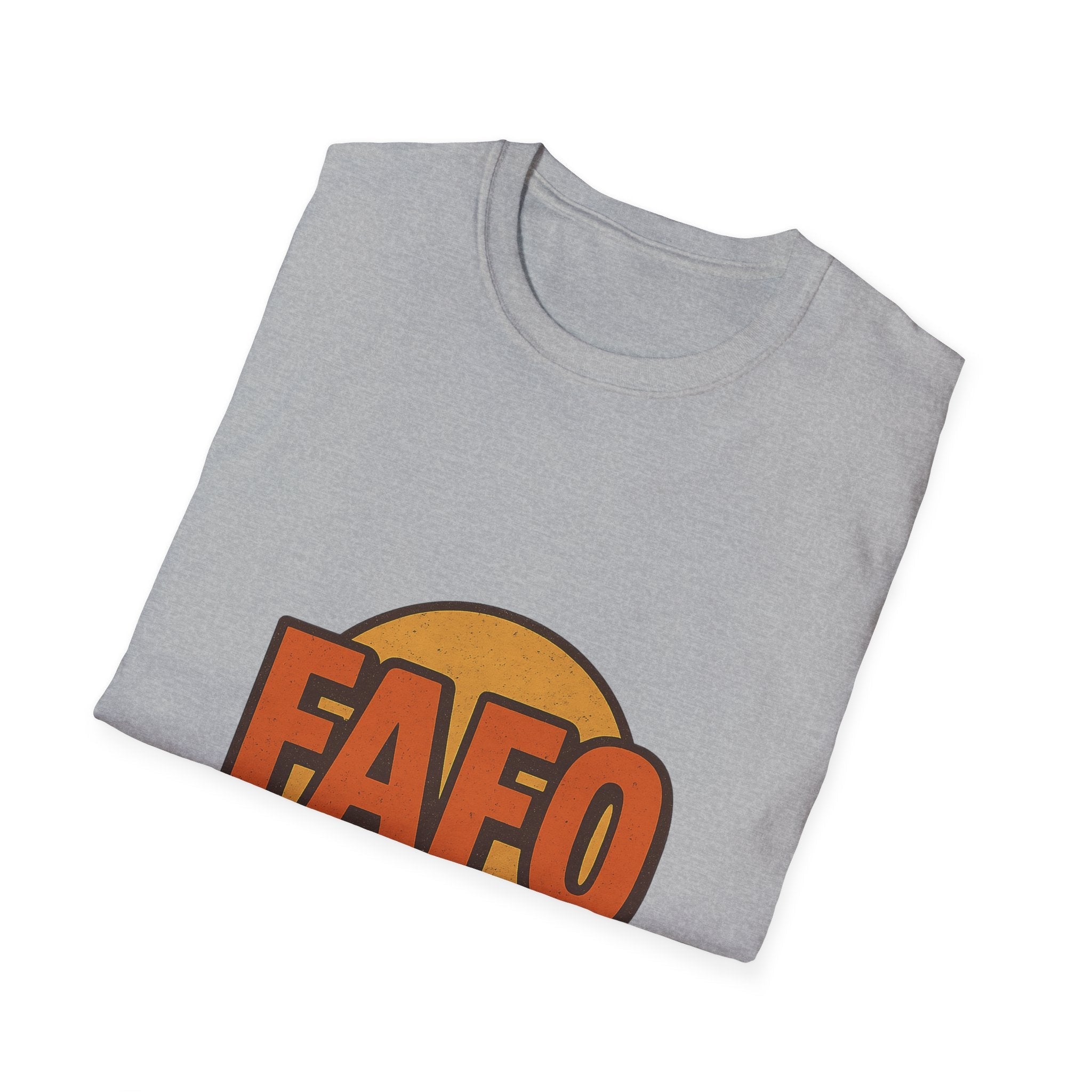 FAFO Graphic Unisex Softstyle T-Shirt, Cool Casual Tee, Gift for Friends, Everyday Wear, Perfect for Parties, Fun Statement Shirt