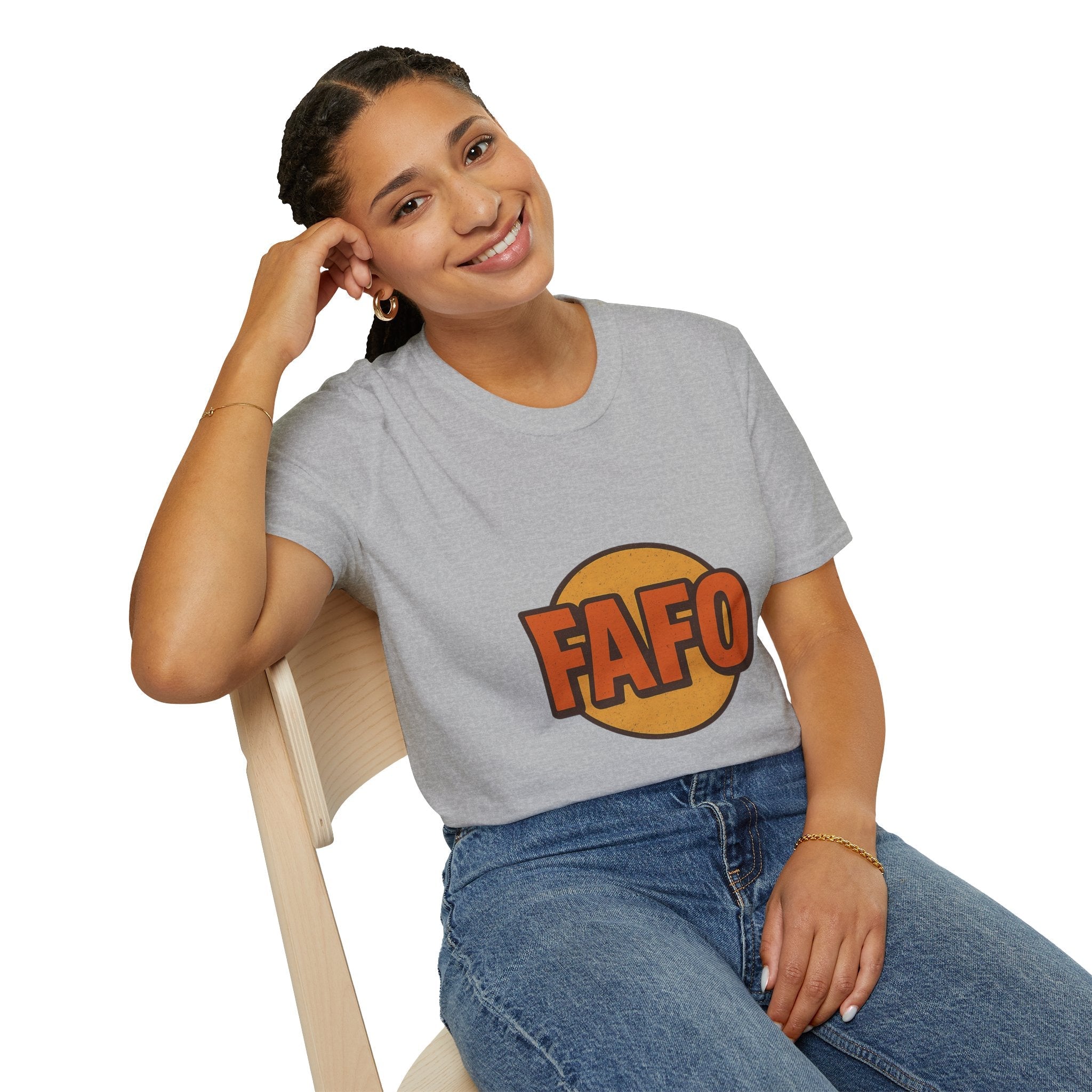 FAFO Graphic Unisex Softstyle T-Shirt, Cool Casual Tee, Gift for Friends, Everyday Wear, Perfect for Parties, Fun Statement Shirt