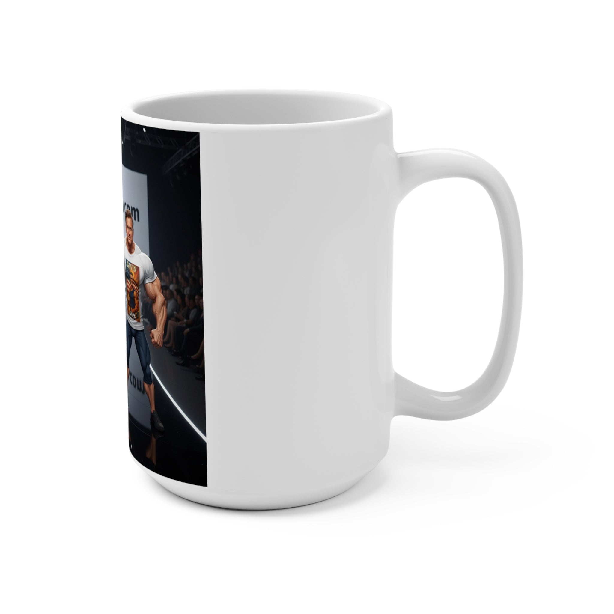 Trump-Gavin Muscle-Themed Mug