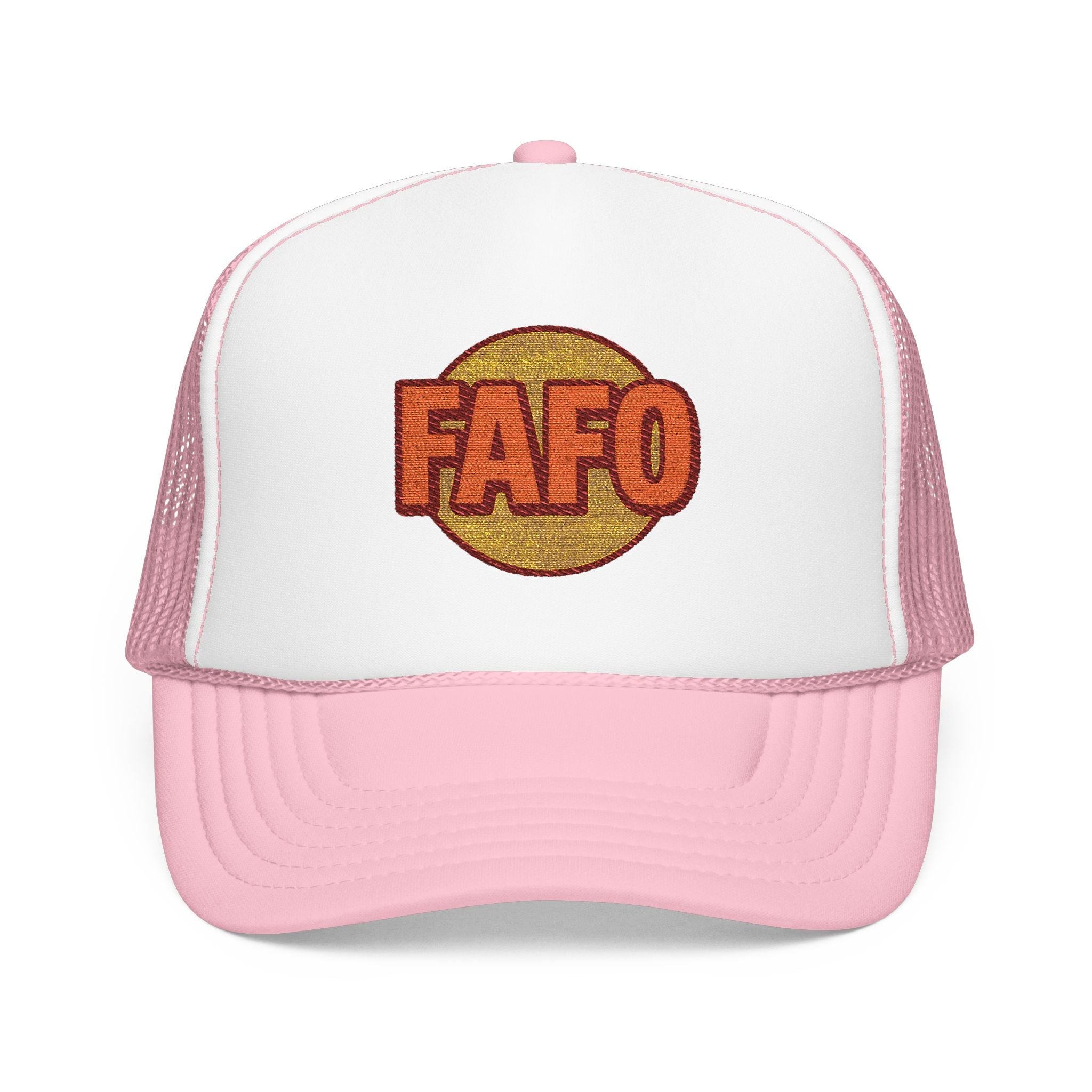 Funky Foam Trucker Hat - Bold FAFO Embroidery, Unisex Cap for Outdoor Adventures, Casual Wear, Gifts, Festivals, Summer Style