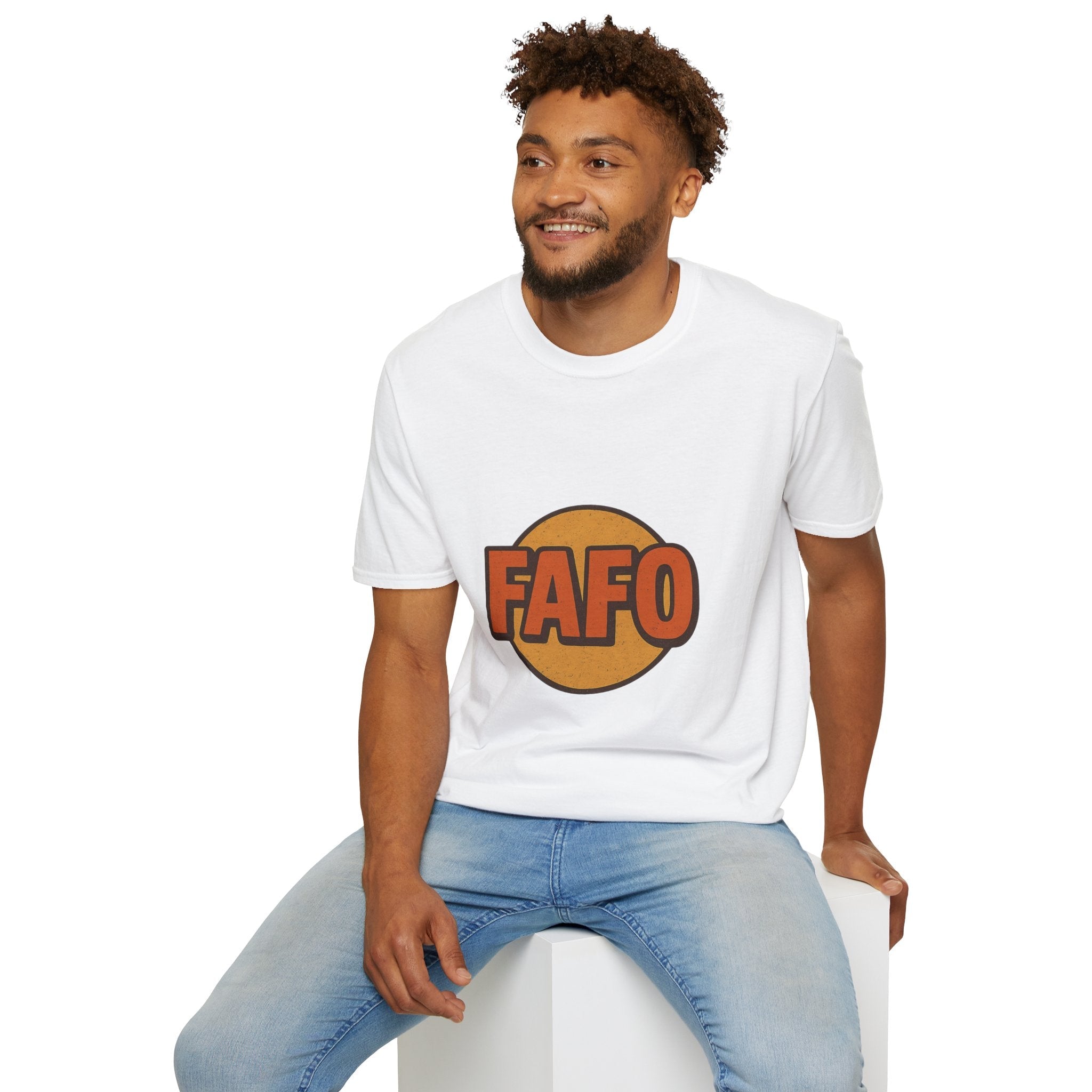 FAFO Graphic Unisex Softstyle T-Shirt, Cool Casual Tee, Gift for Friends, Everyday Wear, Perfect for Parties, Fun Statement Shirt
