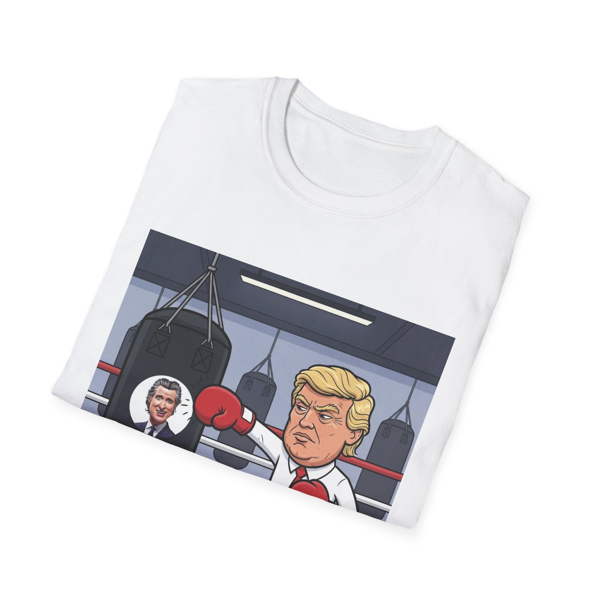 Trump Playful Boxing Themed T-Shirt - Perfect for Sports Lovers, Gifts for Friends, Fitness Apparel, Workout Humor, Fun Party Outfit