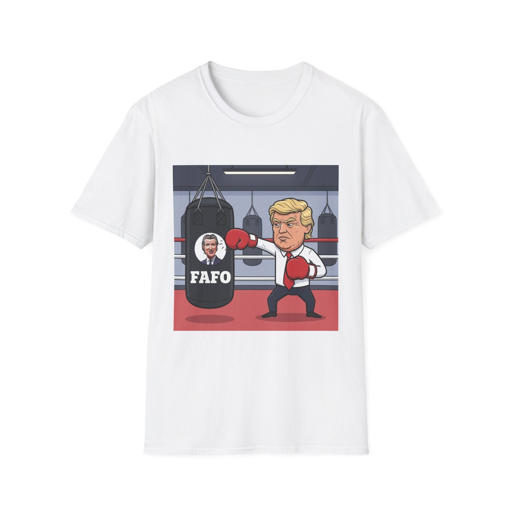 Trump Playful Boxing Themed T-Shirt - Perfect for Sports Lovers, Gifts for Friends, Fitness Apparel, Workout Humor, Fun Party Outfit