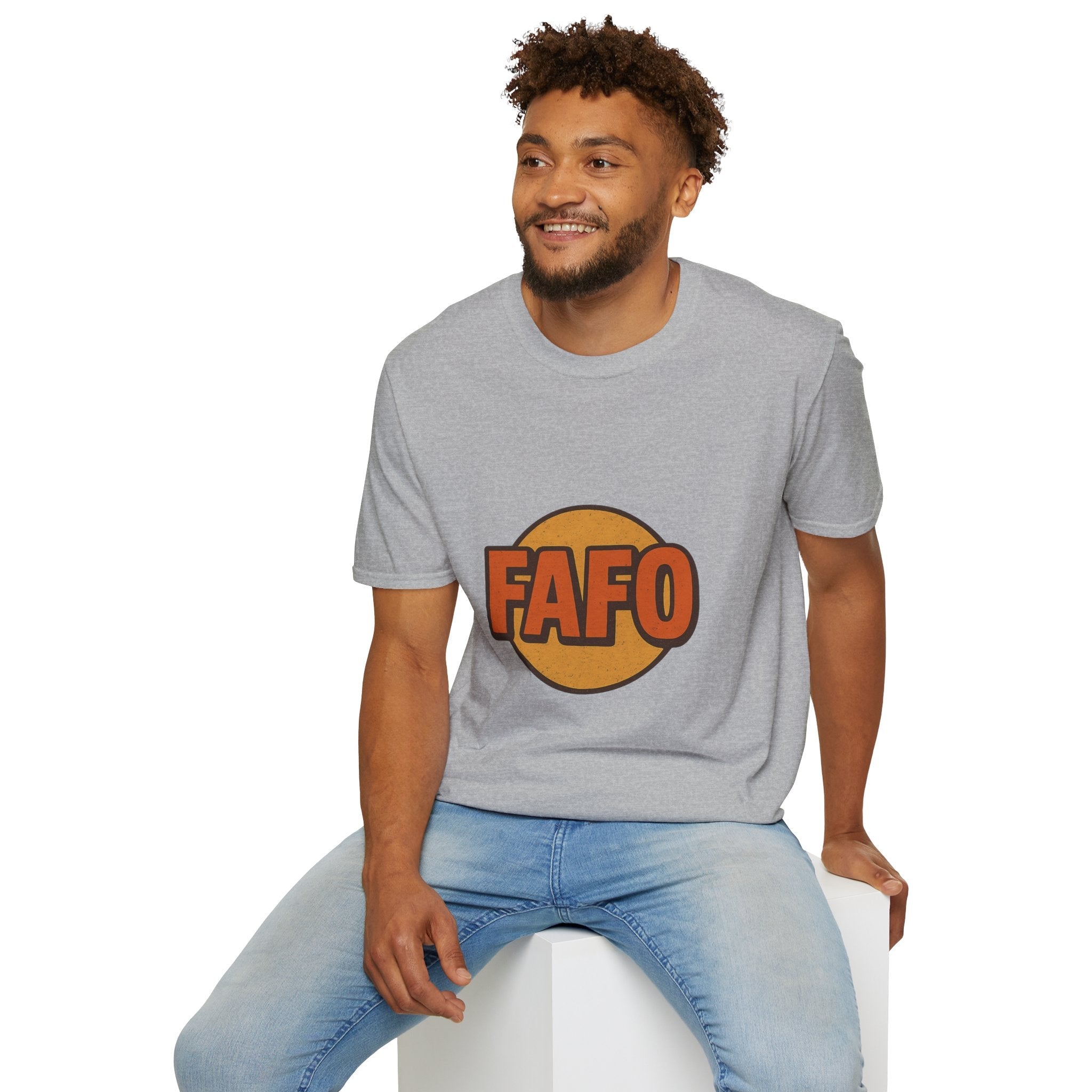 FAFO Graphic Unisex Softstyle T-Shirt, Cool Casual Tee, Gift for Friends, Everyday Wear, Perfect for Parties, Fun Statement Shirt