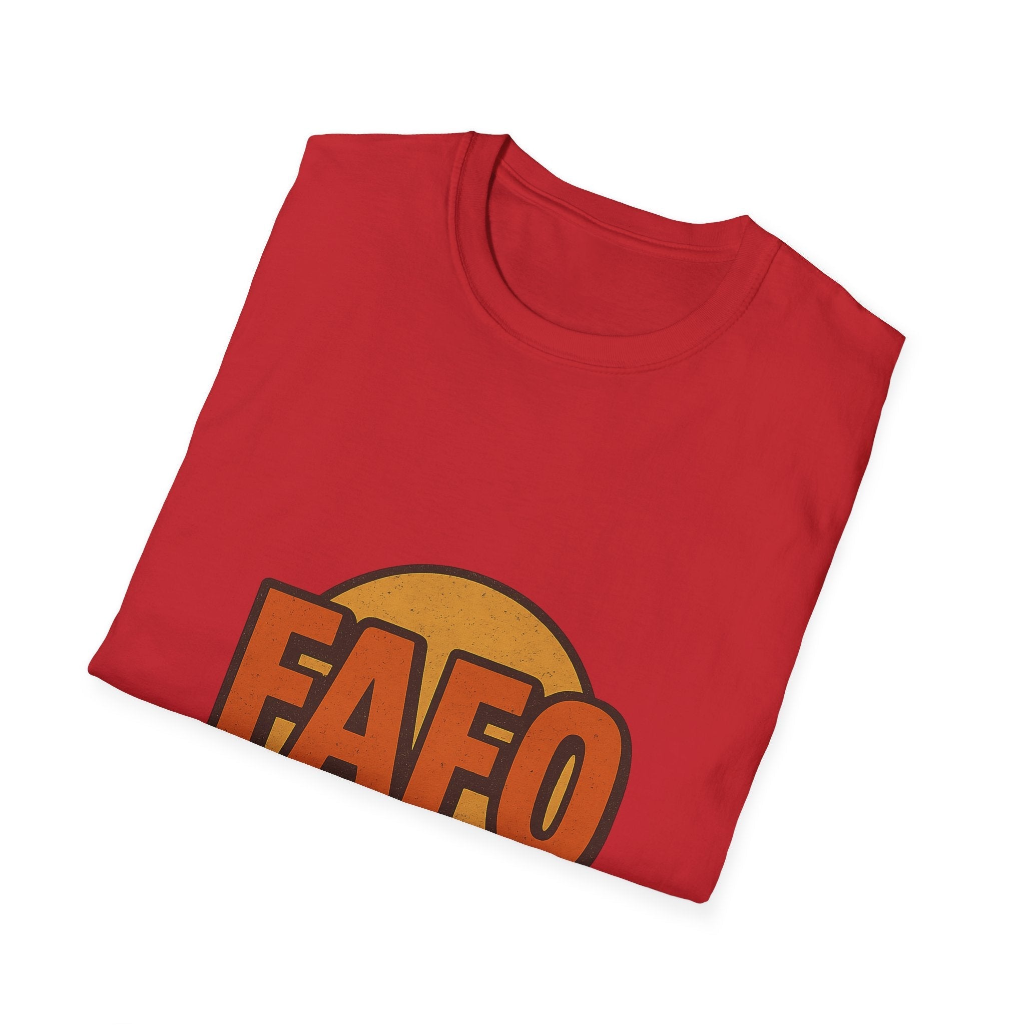 FAFO Graphic Unisex Softstyle T-Shirt, Cool Casual Tee, Gift for Friends, Everyday Wear, Perfect for Parties, Fun Statement Shirt