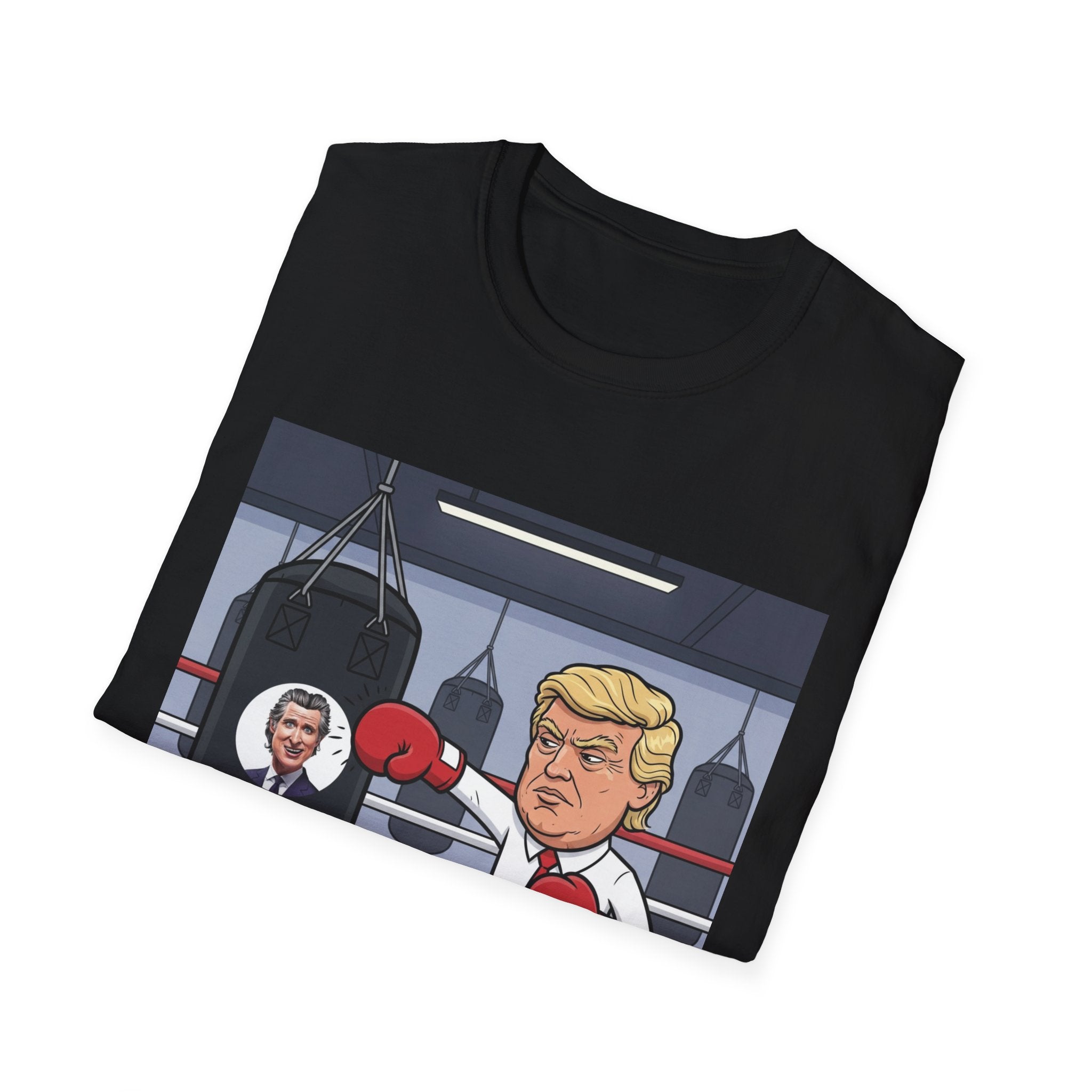 Trump Playful Boxing Themed T-Shirt - Perfect for Sports Lovers, Gifts for Friends, Fitness Apparel, Workout Humor, Fun Party Outfit