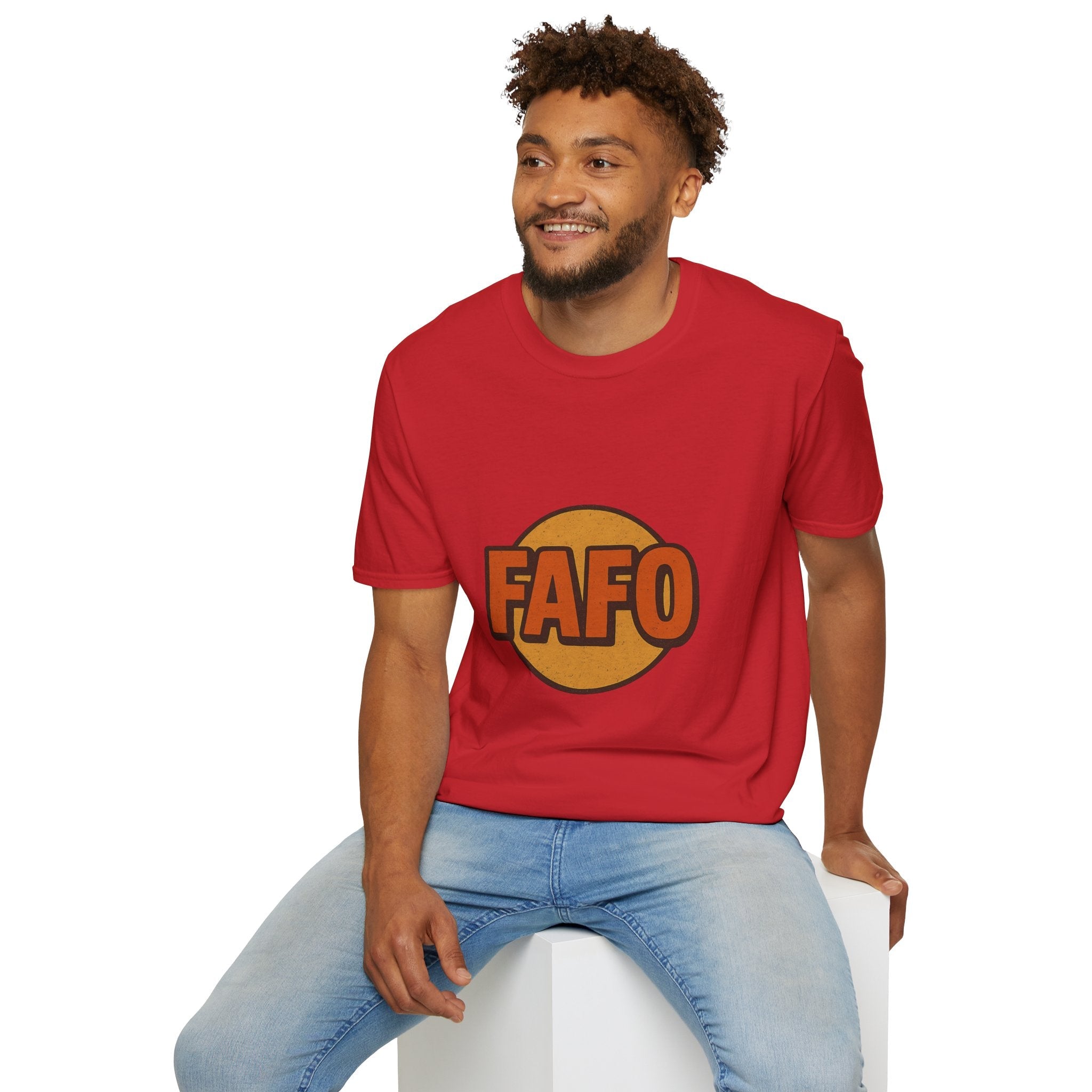 FAFO Graphic Unisex Softstyle T-Shirt, Cool Casual Tee, Gift for Friends, Everyday Wear, Perfect for Parties, Fun Statement Shirt