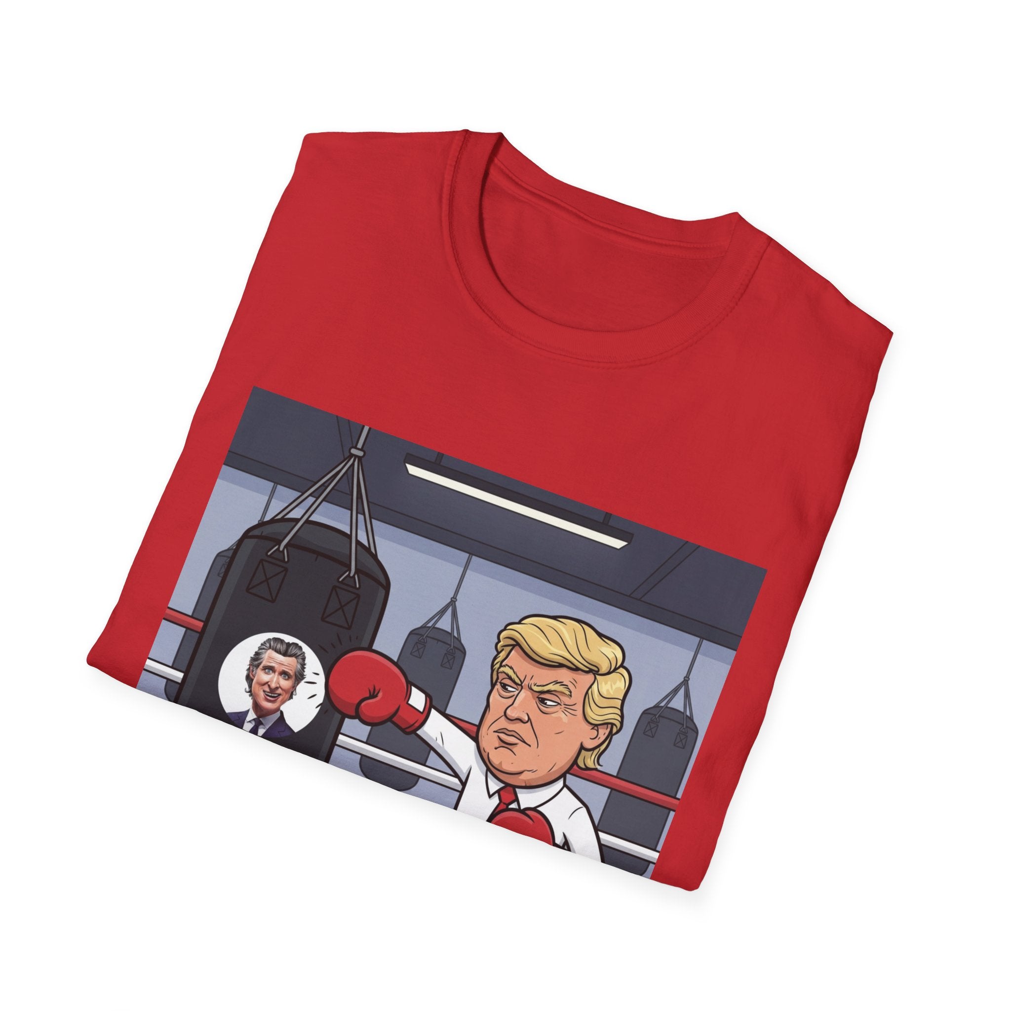 Trump Playful Boxing Themed T-Shirt - Perfect for Sports Lovers, Gifts for Friends, Fitness Apparel, Workout Humor, Fun Party Outfit