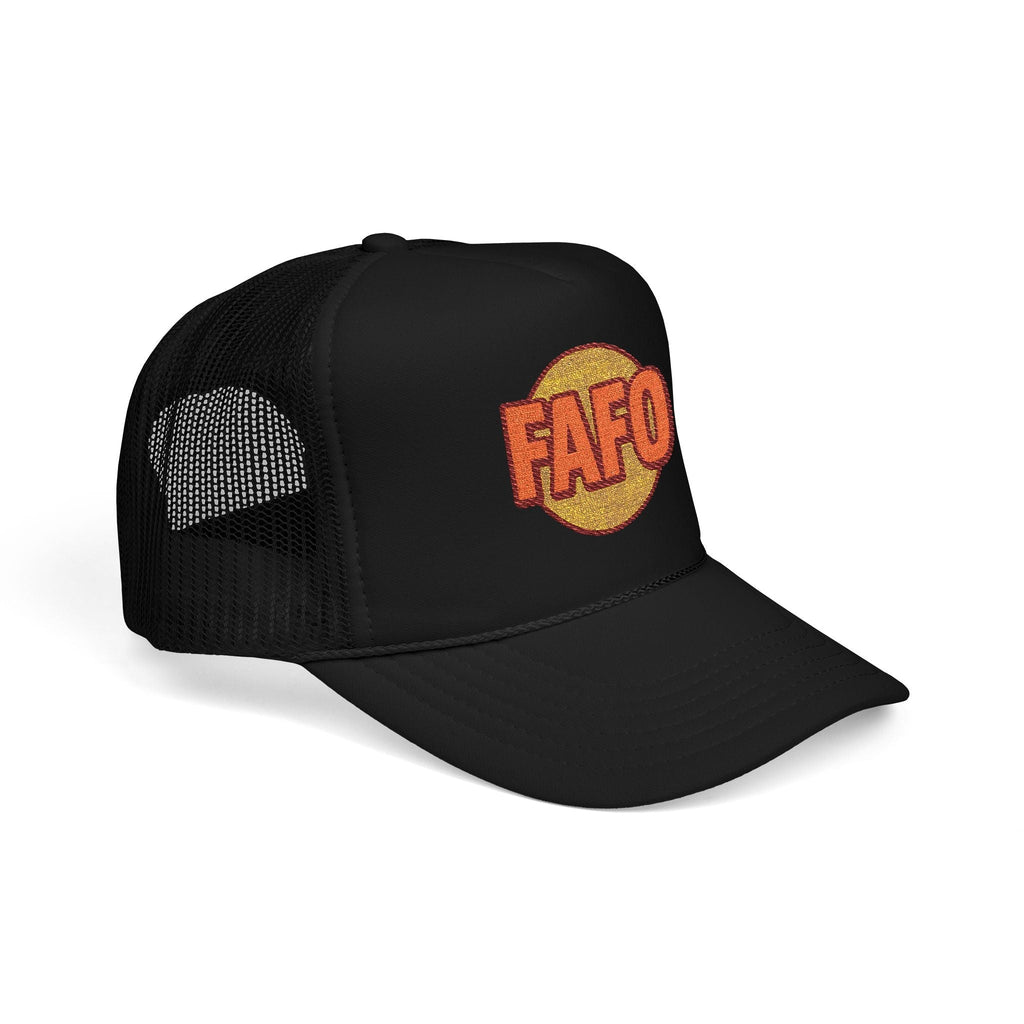 Funky Foam Trucker Hat - Bold FAFO Embroidery, Unisex Cap for Outdoor Adventures, Casual Wear, Gifts, Festivals, Summer Style