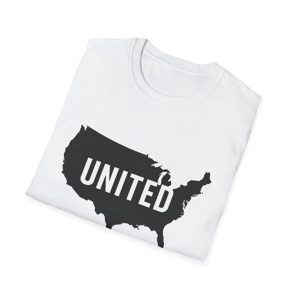 United States Map T-Shirt | Unisex Softstyle Tee for Patriots, Casual Wear, Gifts, Independence Day, Travel, Everyday Style