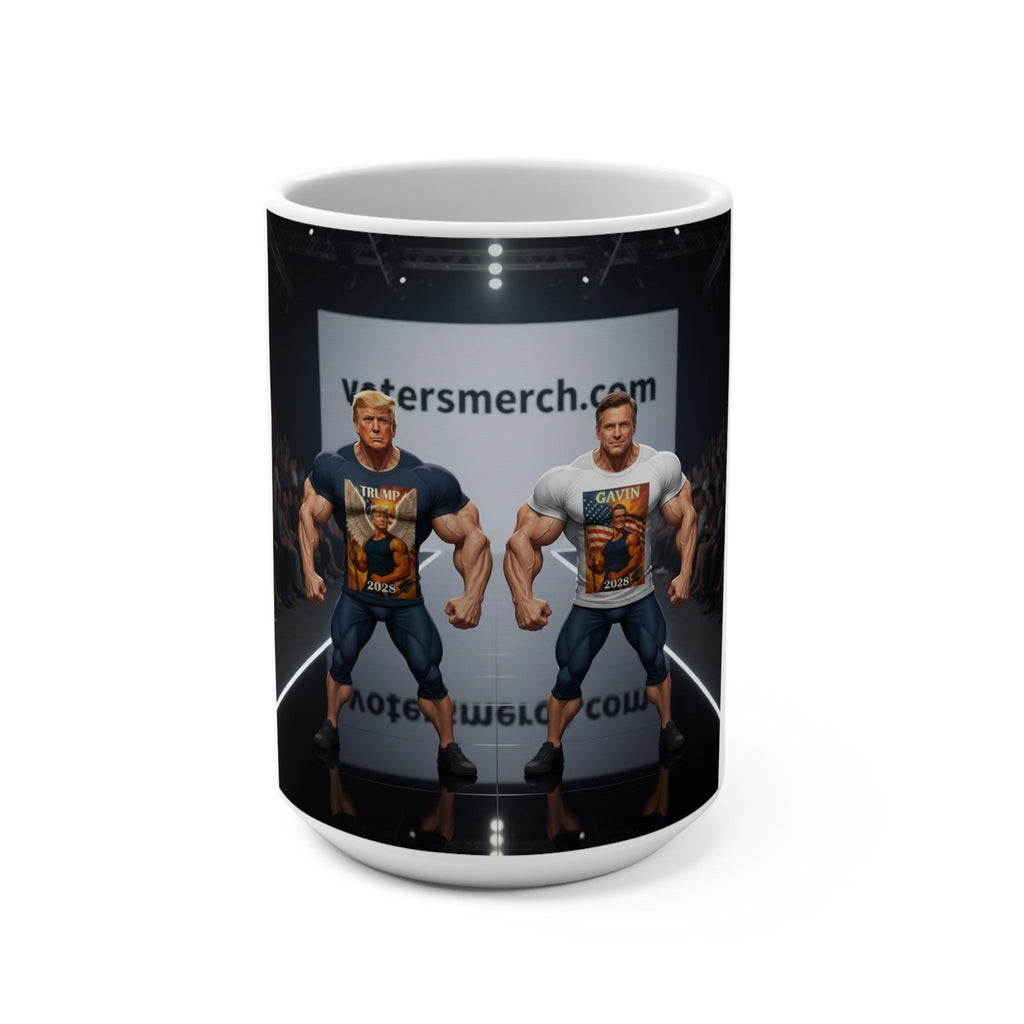 Trump-Gavin Muscle-Themed Mug