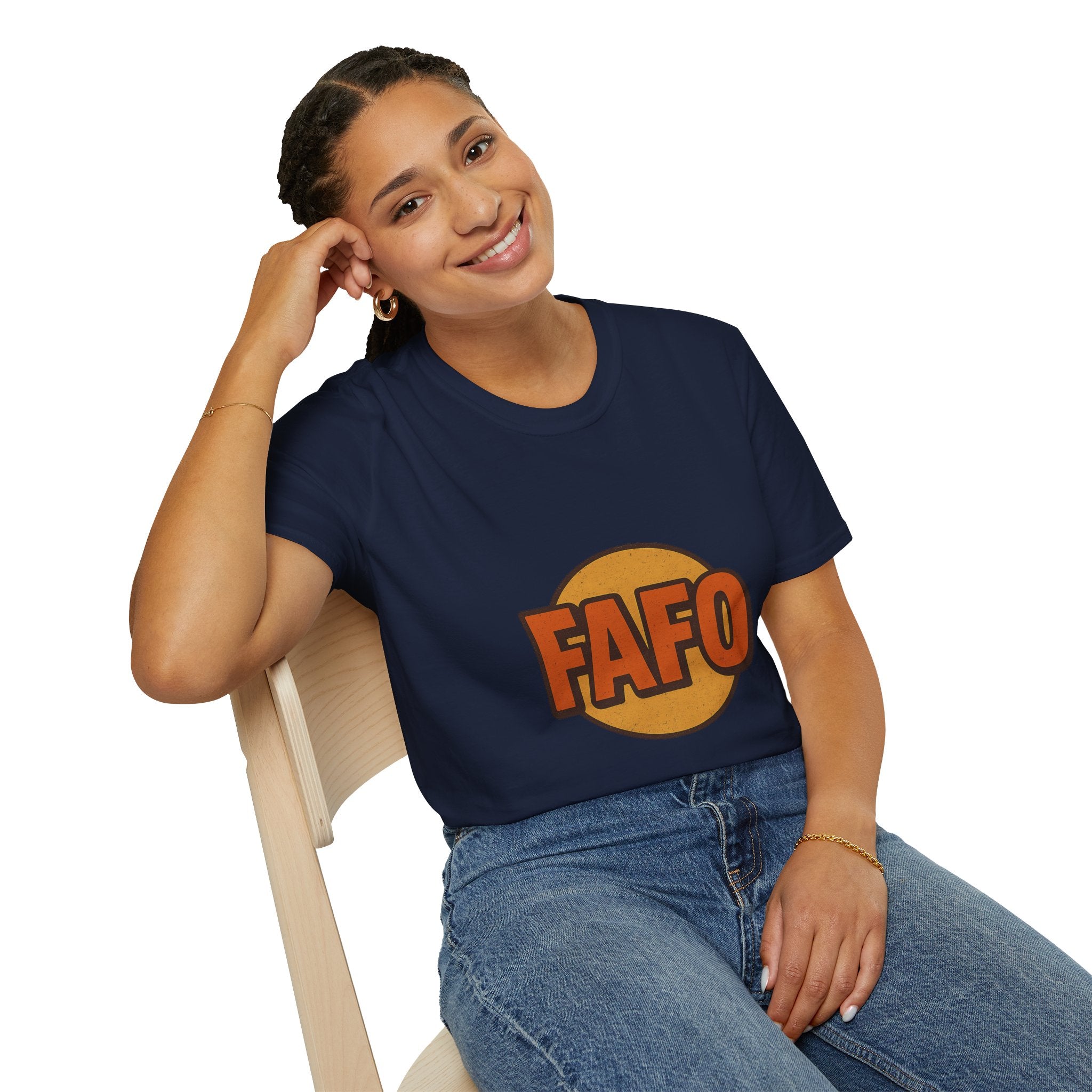 FAFO Graphic Unisex Softstyle T-Shirt, Cool Casual Tee, Gift for Friends, Everyday Wear, Perfect for Parties, Fun Statement Shirt
