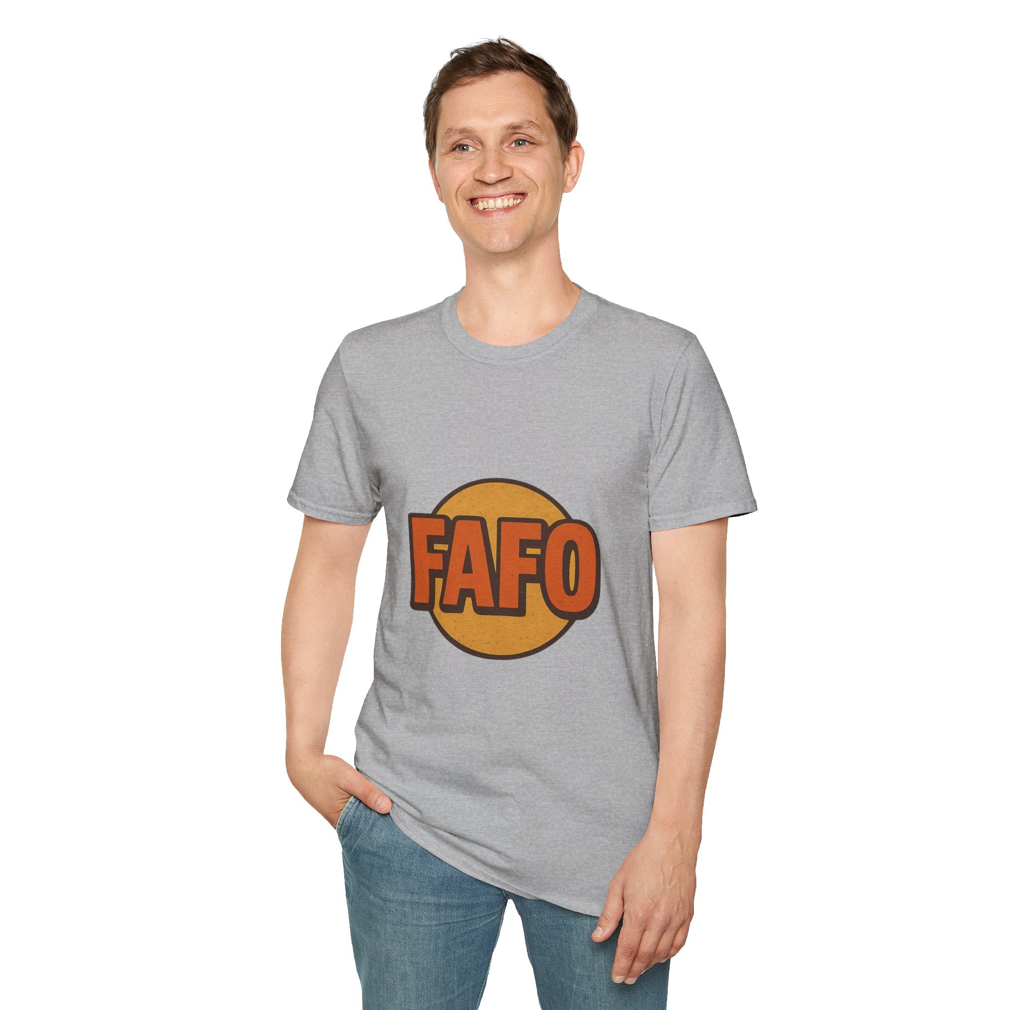 FAFO Graphic Unisex Softstyle T-Shirt, Cool Casual Tee, Gift for Friends, Everyday Wear, Perfect for Parties, Fun Statement Shirt