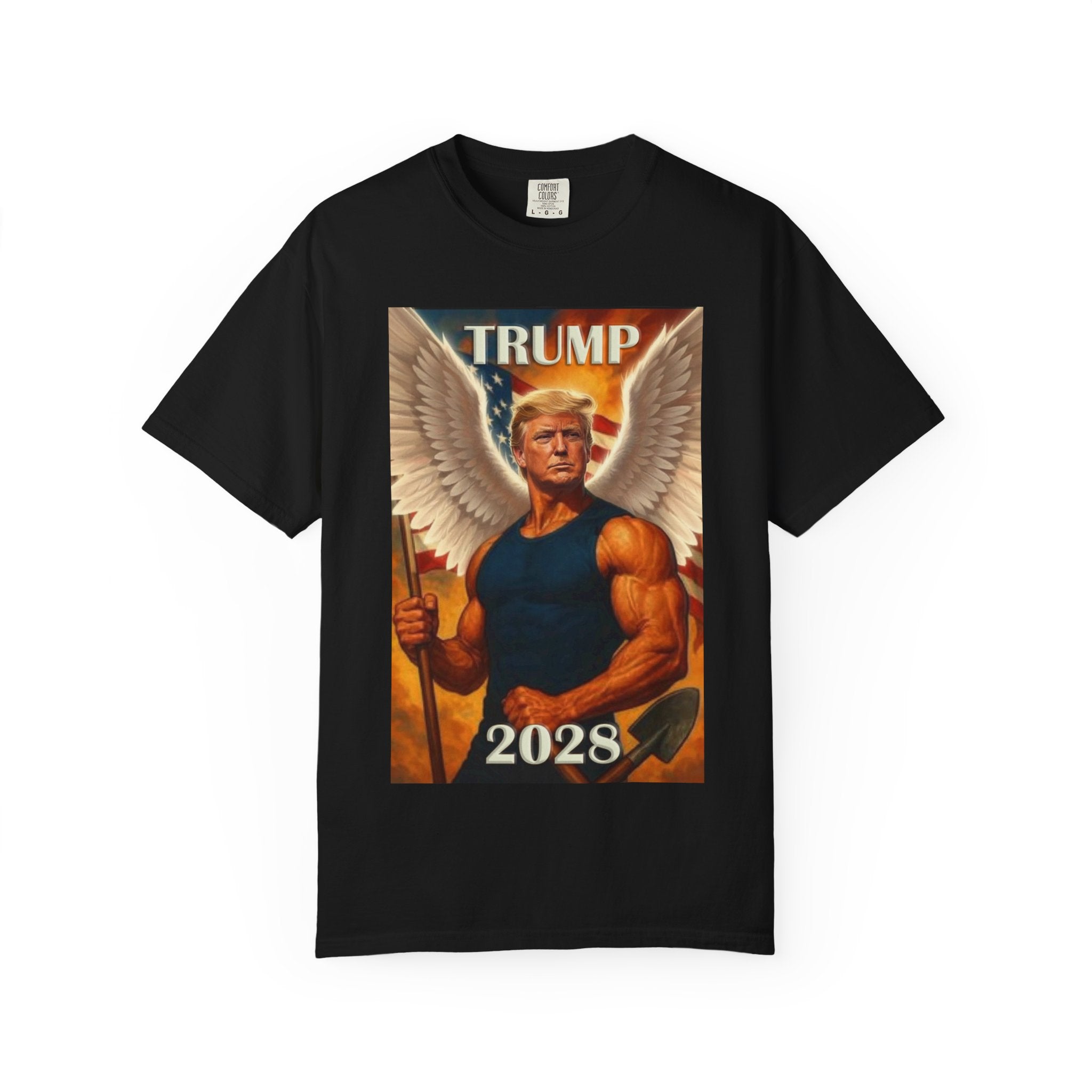 Garment-Dyed T-Shirt, Trump 2028 Design, Political Apparel, Unisex Tee, Election 2024, Gift for Supporters, Casual Wear