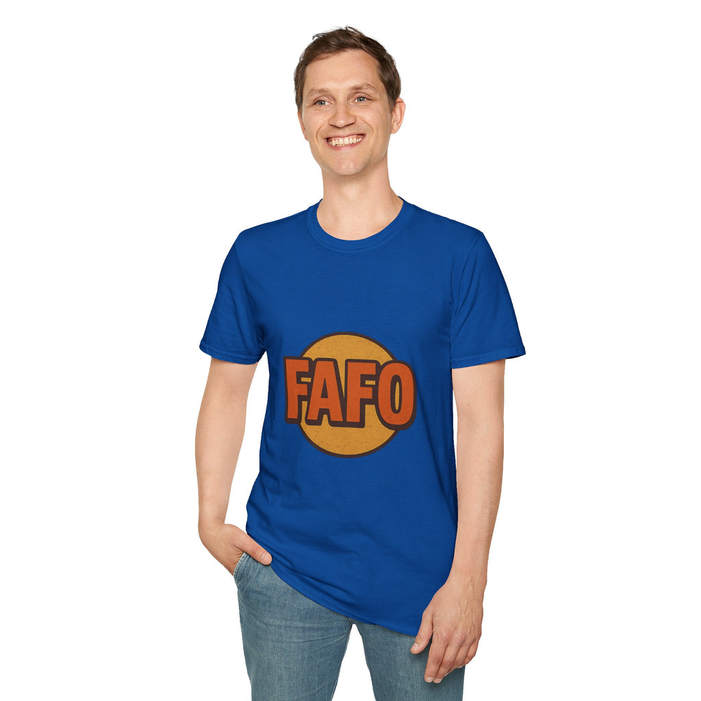 FAFO Graphic Unisex Softstyle T-Shirt, Cool Casual Tee, Gift for Friends, Everyday Wear, Perfect for Parties, Fun Statement Shirt