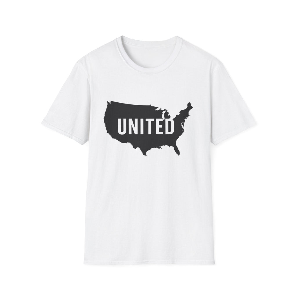 United States Map T-Shirt | Unisex Softstyle Tee for Patriots, Casual Wear, Gifts, Independence Day, Travel, Everyday Style