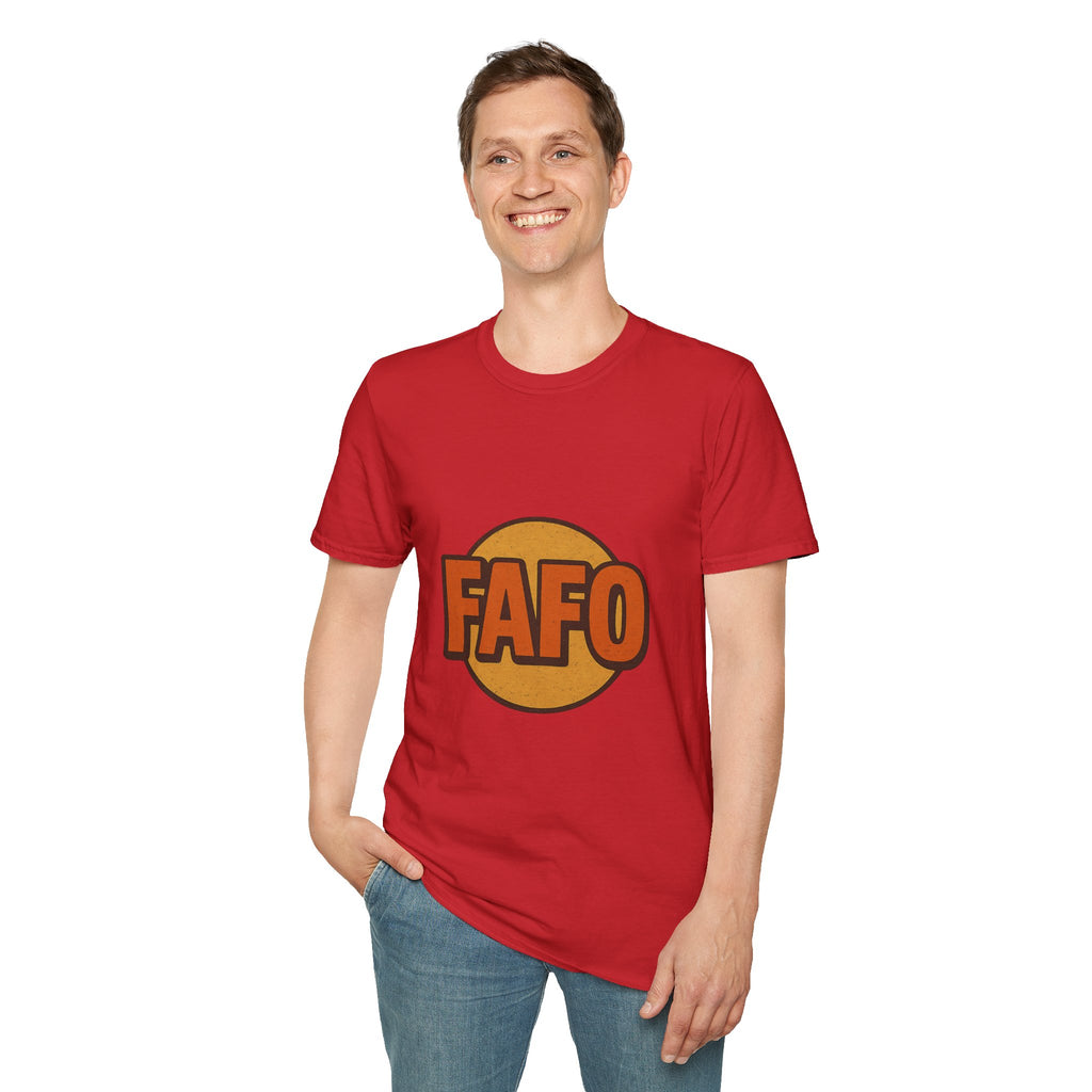 FAFO Graphic Unisex Softstyle T-Shirt, Cool Casual Tee, Gift for Friends, Everyday Wear, Perfect for Parties, Fun Statement Shirt